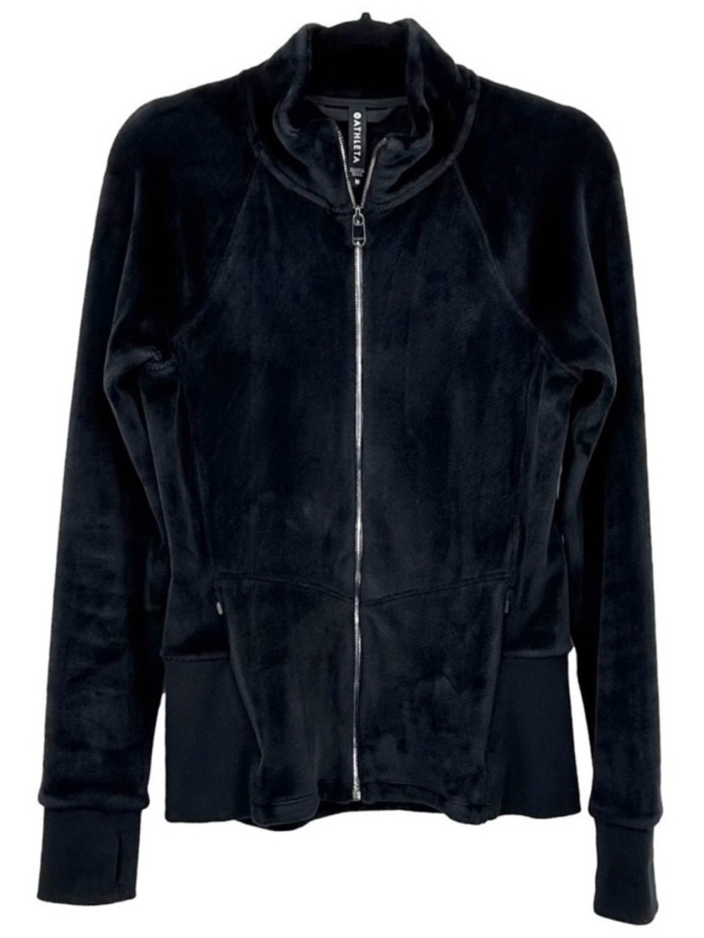 Athleta Cloud Fleece Velour Full-Zip Jacket Medium